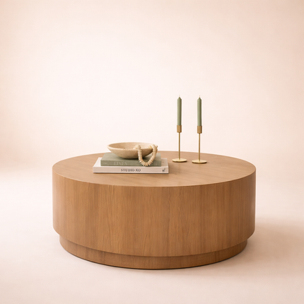 Menderes Coffee Table Modern Contemporary Mediterranean Inspired Designer Center Table Custom Finish Minimal Statement Table for Open Concept Space
