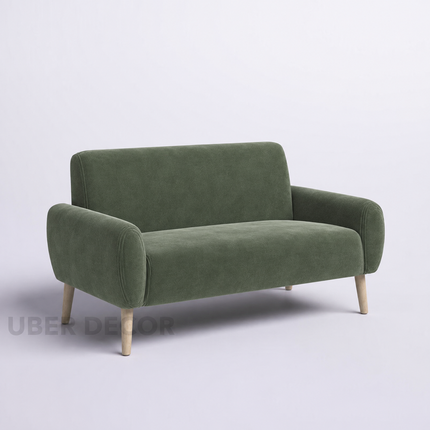 Viona 57" Loveseat- Mid Century Modern Upholstered 2 Seater Sofa for Living Room, Hotel or Bedroom