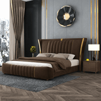 Chocolate Brown Suede Velvet