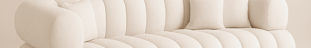 CloudHaven 3-Seater Nordic Style Curved Lambswool Sofa – Ultra-Soft Luxury Couch - Uber Decor