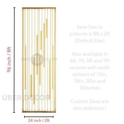 Cascade Modern Elegance Metal Partition Room Screen Divider - Custom Metal Partitions in Stainless Steel