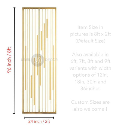 Cascade Modern Elegance Metal Partition Room Screen Divider - Custom Metal Partitions in Stainless Steel