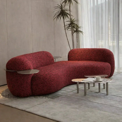 SkyHaven Cloud Lounge Sofa - Ultra-Soft Curved Couch for Minimalist Living Rooms
