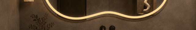Elodie Cloud-Shaped Frameless Wall Hanging LED Mirror – Front Lit or Back Lit for Vanity & Modern Spaces