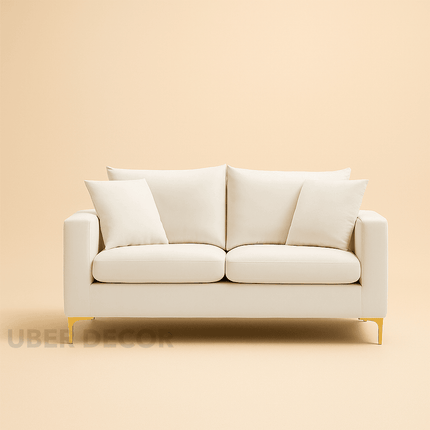 Zadar 58" Upholstered 2‑Seater Loveseat – Sleek Modern Sofa for Living & Lounge Spaces