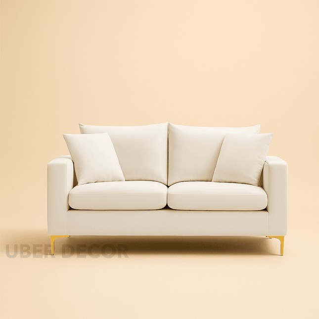 Zadar 58" Upholstered 2‑Seater Loveseat – Sleek Modern Sofa for Living & Lounge Spaces