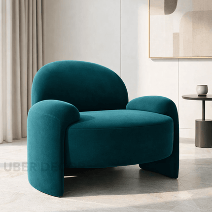 Verdora Lounge Chair Playful Contemporary Accent Statement Seating for Modern Living Room Bedroom and Lounge Interiors