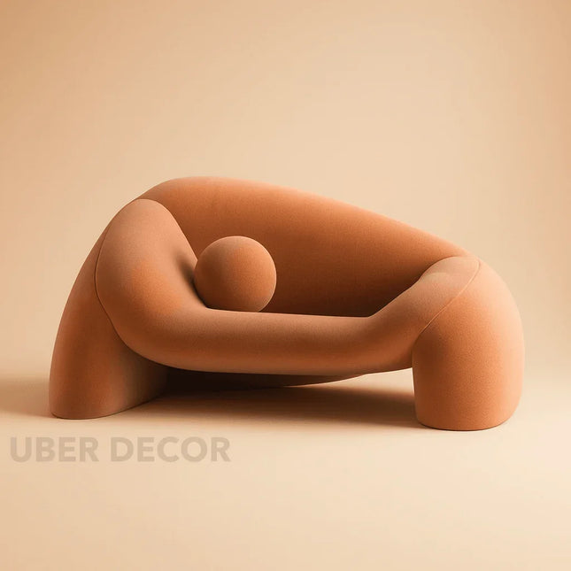 Whisper Ease Mid Century Modern Sculptural Lounge Chair for Living Room and Lounge - Uber Decor