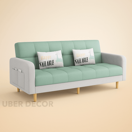 Barcelona 66" Sofa Bed- 3 Seater Small Foldable Dual-Purpose Double Sofa Come Bed for Home or Office