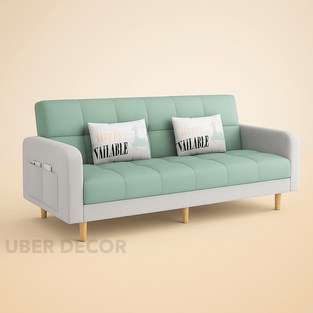Barcelona 66" Sofa Bed- 3 Seater Small Foldable Dual-Purpose Double Sofa Come Bed for Home or Office