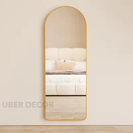 Urban Arch Metal Frame Full Length Bedroom Floor Mirror