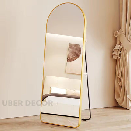 Urban Arch Metal Frame Full Length Bedroom Floor Mirror