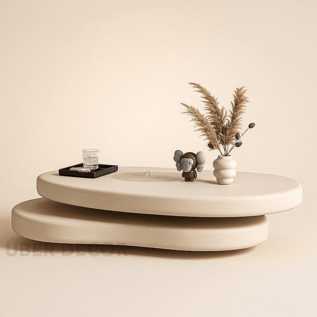 Clyde Fold Nordic Vintage Folding End Table Solid Top PU Finish Collapsible Minimalist Accent for Living Rooms Bedrooms Compact Interiors - Uber Decor