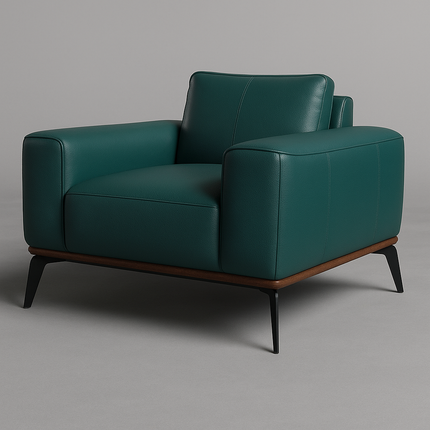 CRAFT- Leatherette Faux Leather Upholstery Fabric- Dark Jade Green