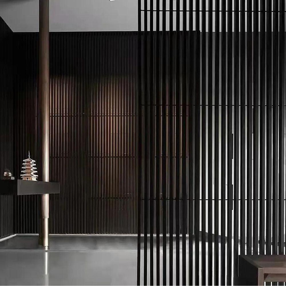 Minimalist Metal Room Partition Screen Room Divider - Custom Metal Partitions in Stainless Steel