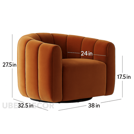 Serenity Curve – Mid-Century Modern Japandi-Inspired Lounge Chair