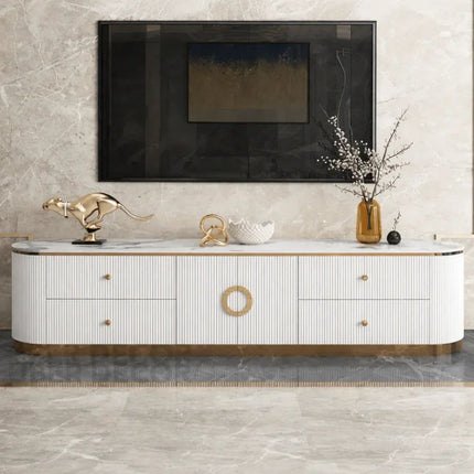Auralis Ring – Luxury TV Cabinet, European Inspired Fluted Console