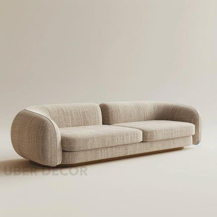 Samara Modern Minimalist Sofa Neutral Upholstered Couch for Living Room
