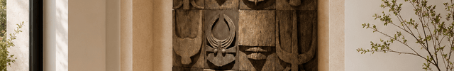 Ancestral Grid Afro Modern Wood Wall Art – Symbol Relief Sculpture