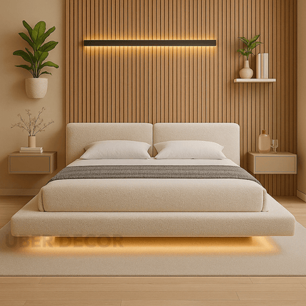 Driftline Floating LED Platform Bed – Modern Bedroom Innovation