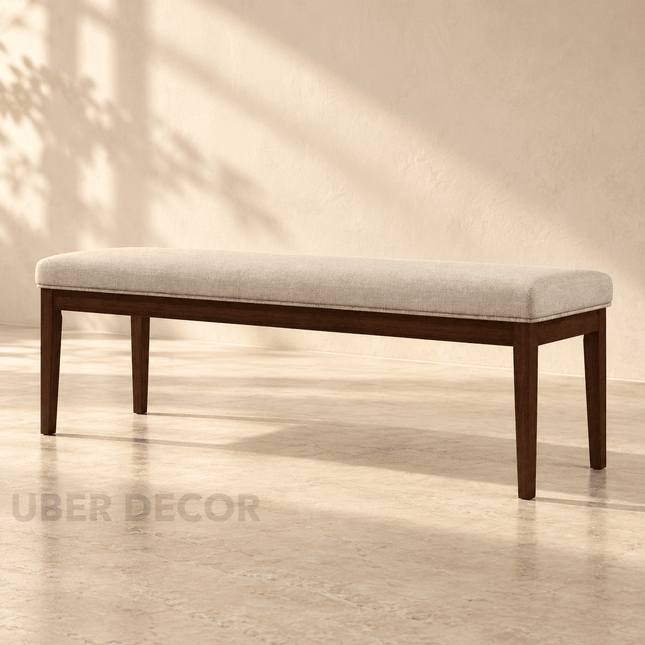Lancaster Charm – Mid-Century European Inspired Bench for Entryways, Hallways, Bedrooms, and Lounge Spaces