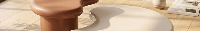 Daly sculptural coffee table for modern lounge spaces with organic form custom made designer center table