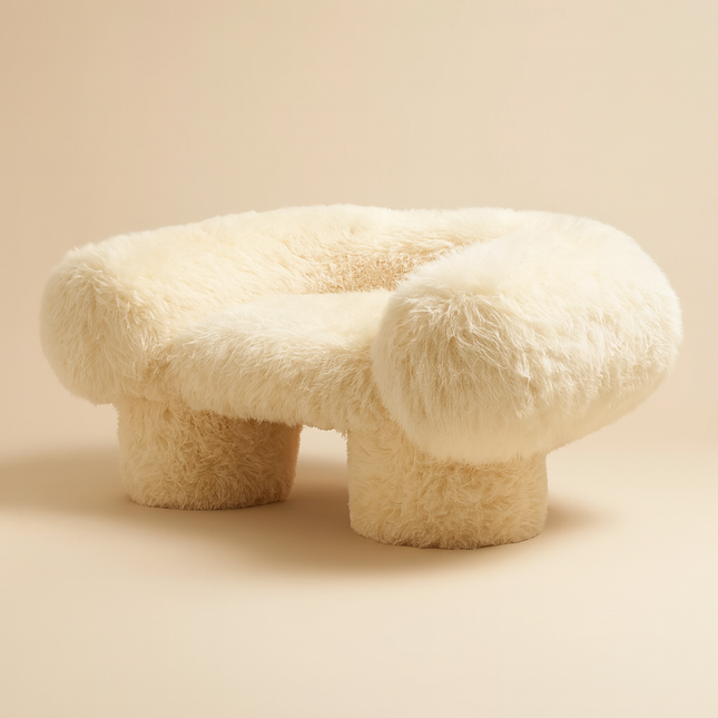 Furrora Cloud Chair Playful Postmodern Statement Lounge Accent for Cozy Living Room and Bedroom Interiors