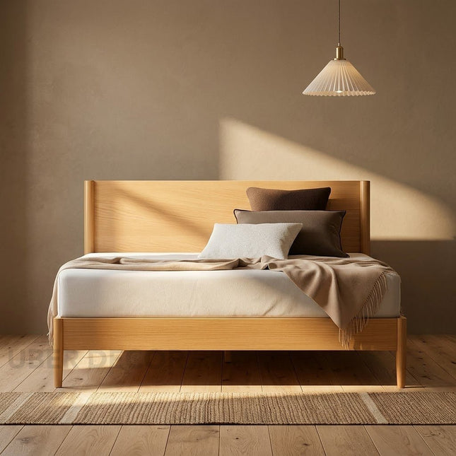 BirchAura Sleek Platform Customisable Bed for Minimalist Bedrooms