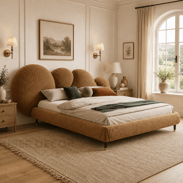 Moon Pebble Dream Bed – Playful Contemporary Bed for Bedroom