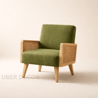 Olive Green Suede Velvet