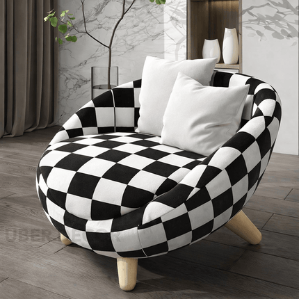 Anviya Luxe Accent Chair – Minimal Nordic Fabric Chair for any Room