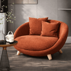 Burnt Orange Boucle