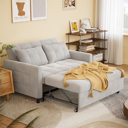 Buenos Sleeper Sofa Bed- Small Compact 3 in 1 Sleeper Sofa for Small Living Room or Guest Room - Uber Decor