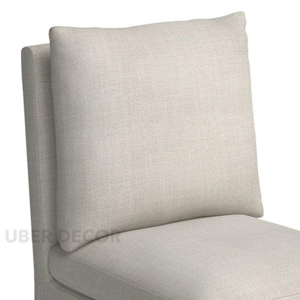 Ansel Modern Side Chair with Structured Cushion Back and Geometric Silhouette Ideal for Dining or Lounge Spaces - Uber Decor