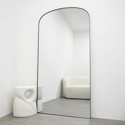 ArchLoom- Full Length Arch Shaped Metal Framed Mirror for Boutiques, Clothing Stores, Living Room or Bedroom