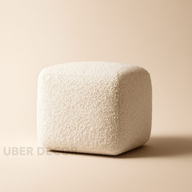 Boucle Cube Ottoman