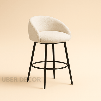 Talise 360 Revolving Swivel Bar Stool- Modern Counter Height Tall Bar Chair for Kitchen Counter or Cafe