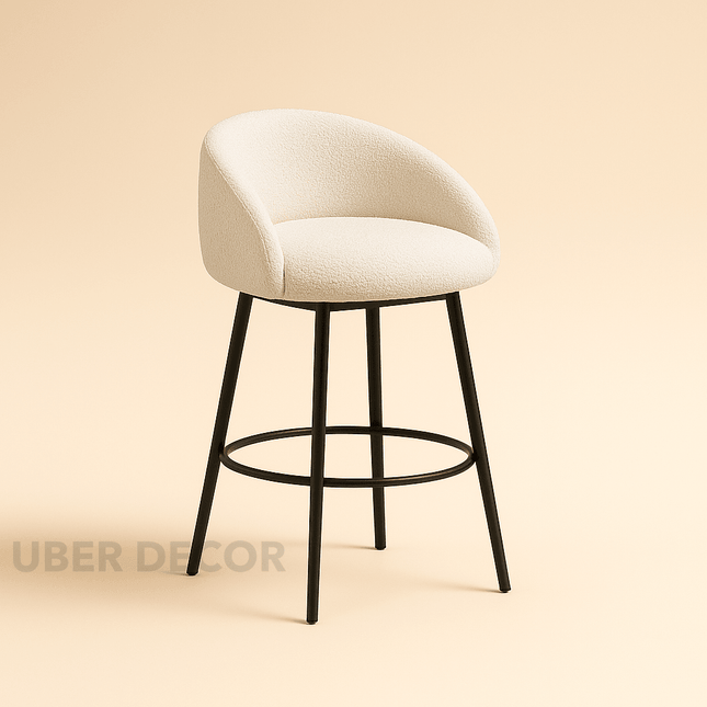 Talise 360 Revolving Swivel Bar Stool- Modern Counter Height Tall Bar Chair for Kitchen Counter or Cafe