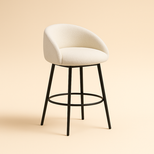 Talise 360 Revolving Swivel Bar Stool- Modern Counter Height Tall Bar Chair for Kitchen Counter or Cafe