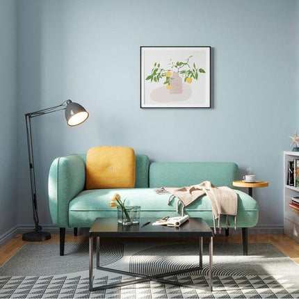Osaka 2 Seater Couch with Joined Side Table Mid Century Sofa for Living & Lounge Spaces