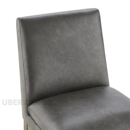 Cavara Contemporary Dining Chair Set of 2 Modern Solid Wood Base Custom Made Design Ideal for Dining Room Formal Dining Hall - Uber Decor