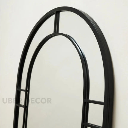 HavenArch- Arched Top Full Length Metal Framed Door Style Mirror for Entrance Foyer, Living Room, Boutique or Clothing Store