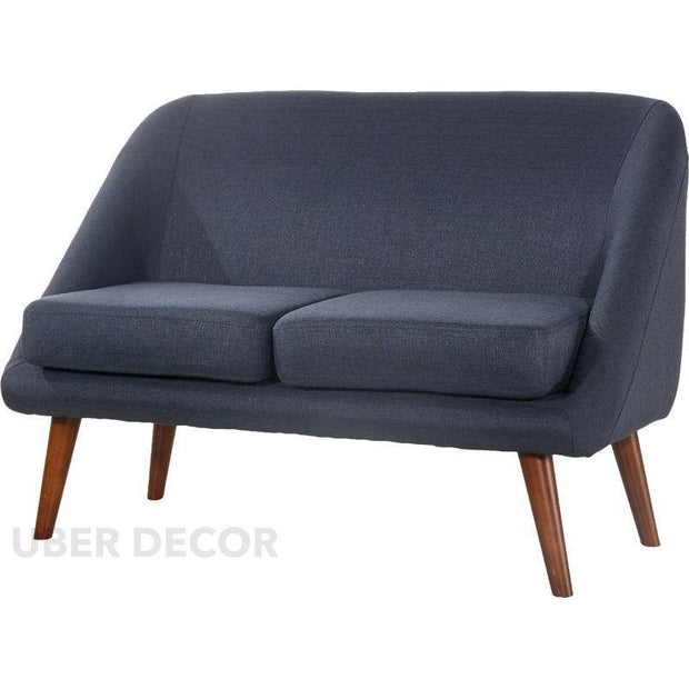 Milo 49" 2‑Seater Curved Loveseat – Customisable Mid-Century Modern Sofa for Compact Living - Uber Decor