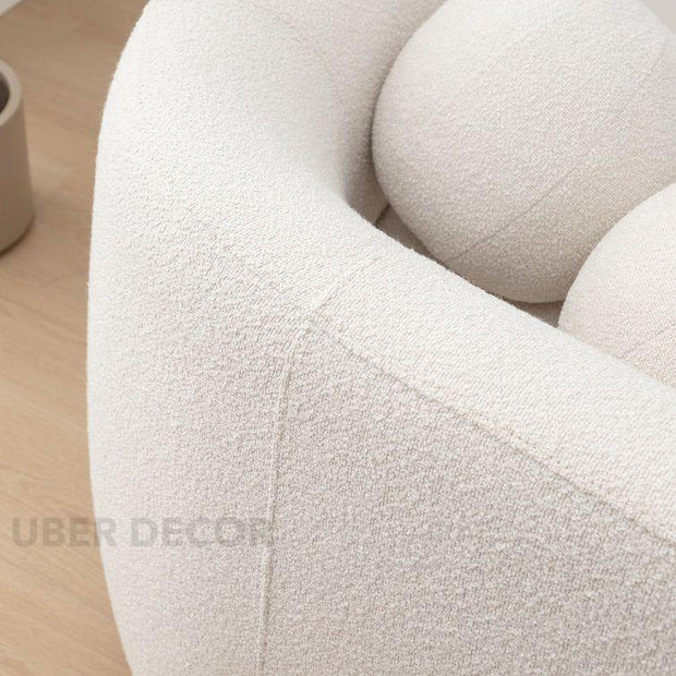 Aelira 68" Loveseat- Classic Cushioned 2 Seater Upholstered Sofa for Small Living Room or Bedside Couch - Uber Decor