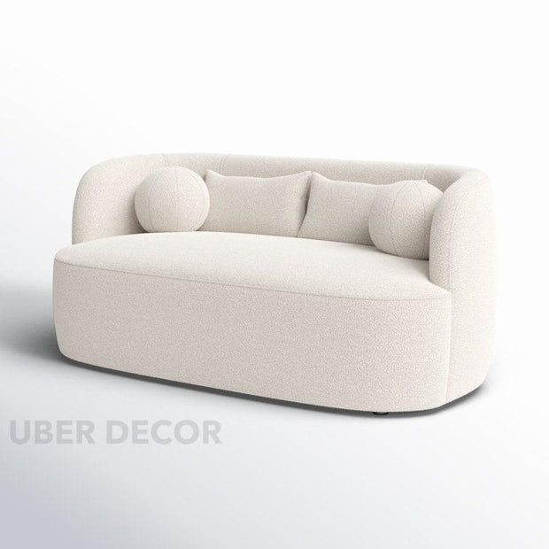 Aelira 68" Loveseat- Classic Cushioned 2 Seater Upholstered Sofa for Small Living Room or Bedside Couch - Uber Decor