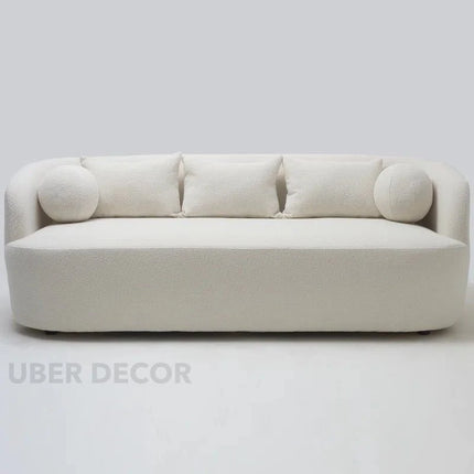 Aelira 85" Sofa- Classic Cushioned 3 Seater Upholstered Sofa for Small Living Room or Bedside Couch