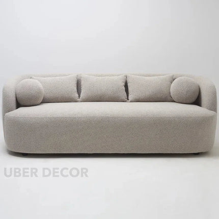 Aelira 85" Sofa- Classic Cushioned 3 Seater Upholstered Sofa for Small Living Room or Bedside Couch