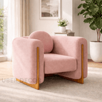 Baby Pink Fine Boucle