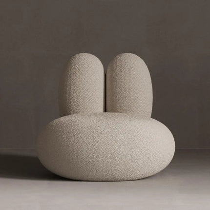Pebblo Nest Statement Lounge Chair Playful Postmodern Accent for Modern Living Room and Bedroom Interiors
