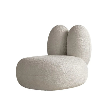 Pebblo Nest Statement Lounge Chair Playful Postmodern Accent for Modern Living Room and Bedroom Interiors